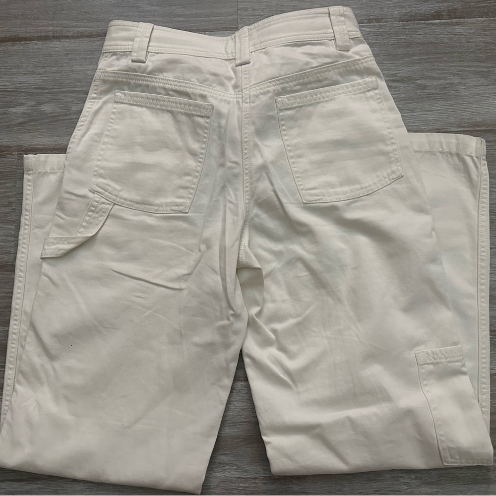 Aritzia Sunday Best White Cargo Pants